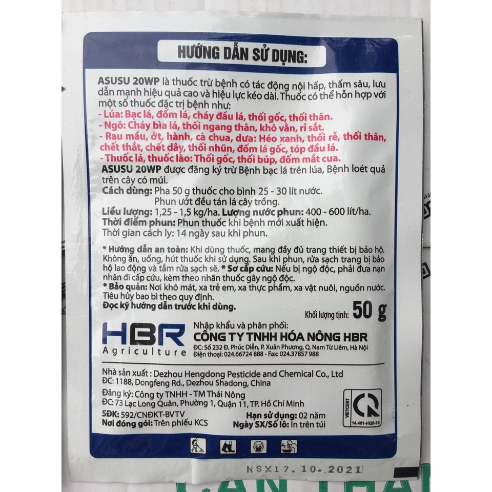Khuẩn 800 đặc trị bạc lá,cháy lá,thối nhũng,héo xanh,chết dây trên rau màu,hoa hồng và các loại hoa