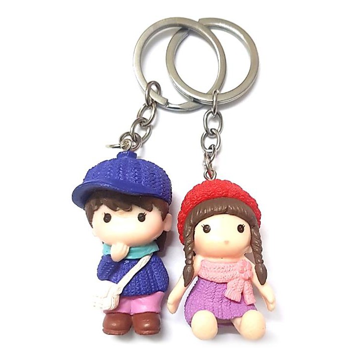 Móc Khóa Cặp Đôi Nam Nữ Siêu Dễ Thương