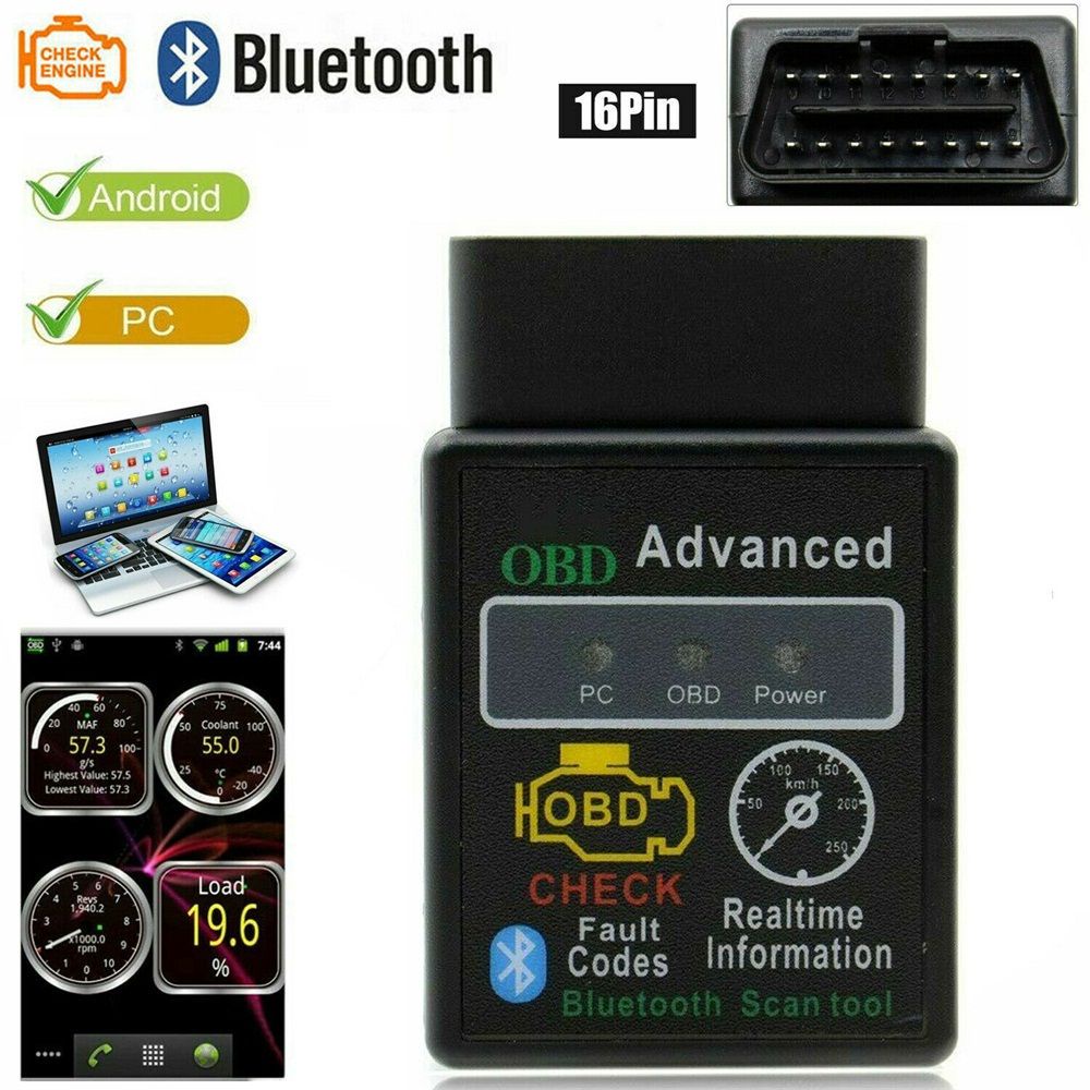 Thiết bị quét chẩn đoán lỗi ô tô Bluetooth V2.1 HH OBD 2 Advanced Mini ELM327 OBD-II