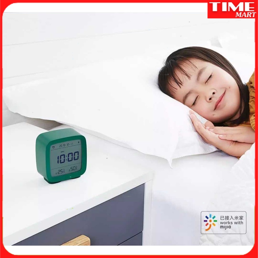 Đồng Hồ báo thức Xiaomi Qingping - Hiển Thị nhiệt độ độ ẩm - Bluetooth 5.0 - Màn LCD  [TIME_MART siêu thị tiện ích]