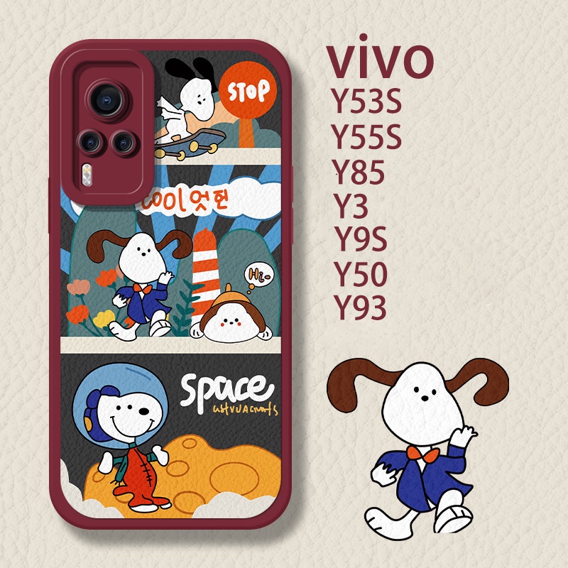 Ỏ Điện Thoại Vivo Y53S/Y55S/Y85/Y3/Y3S/Y9S/Y50/Y93/Y93s/IQOOZ5X/T1X/Z1/Z3X/Y12/Y15/Y17/U3X Vỏ Điện Thoại Di Động Chống Rơi Dễ Thương Hoạt Hình Mềm