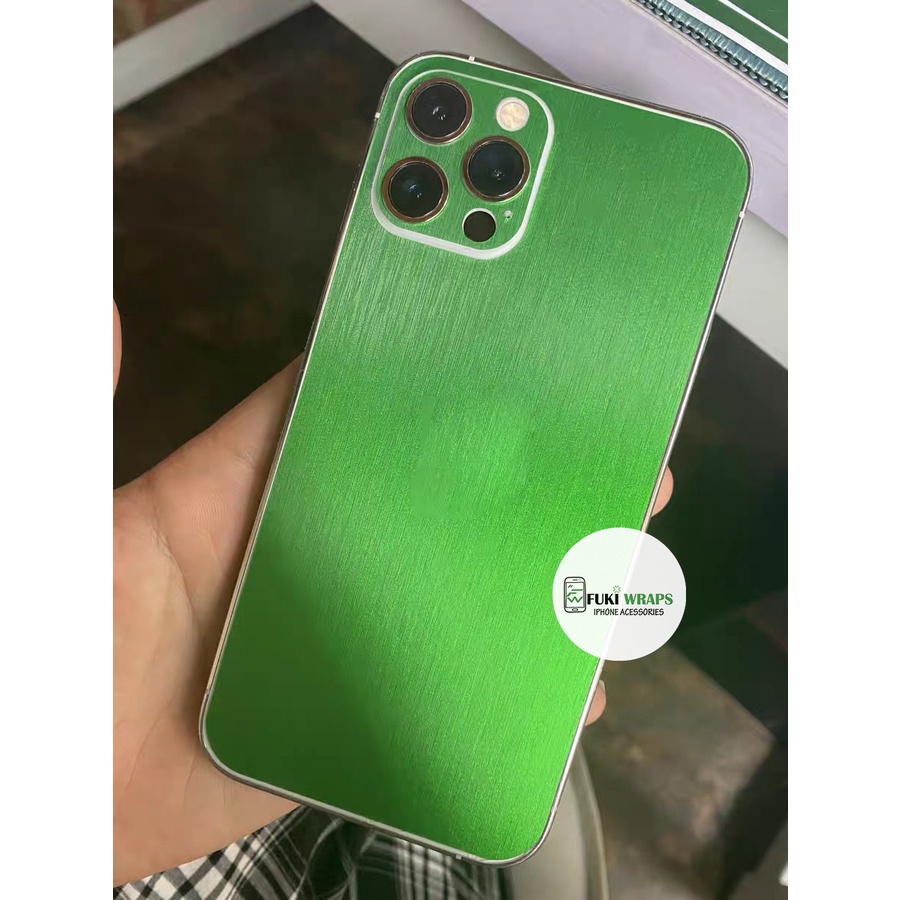 Tấm Dán Skin Nhôm Xước Full Viền Nhiều Màu Dành Cho 13prm , 12prm , 11prm , x, xs, xr , 6p , 7p - FukiShop