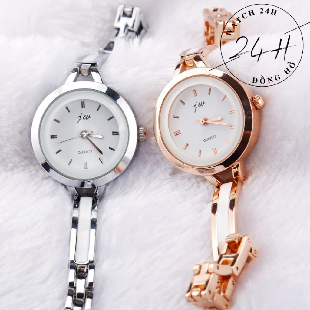 Đồng hồ nữ JW26 dây kim loại không gỉ mặt tròn sang trọng, ôm tay tôn dáng các bạn nữ | BigBuy360 - bigbuy360.vn