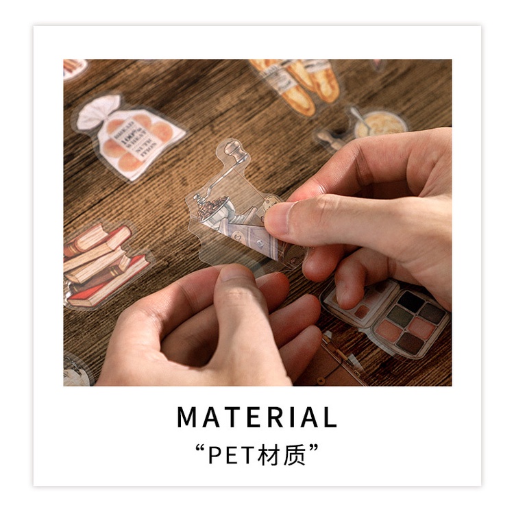 Sticker Infeel vật liệu trang trí Scrapbook, sổ tay, vở  (set 40 stickers)- [ 107 ]