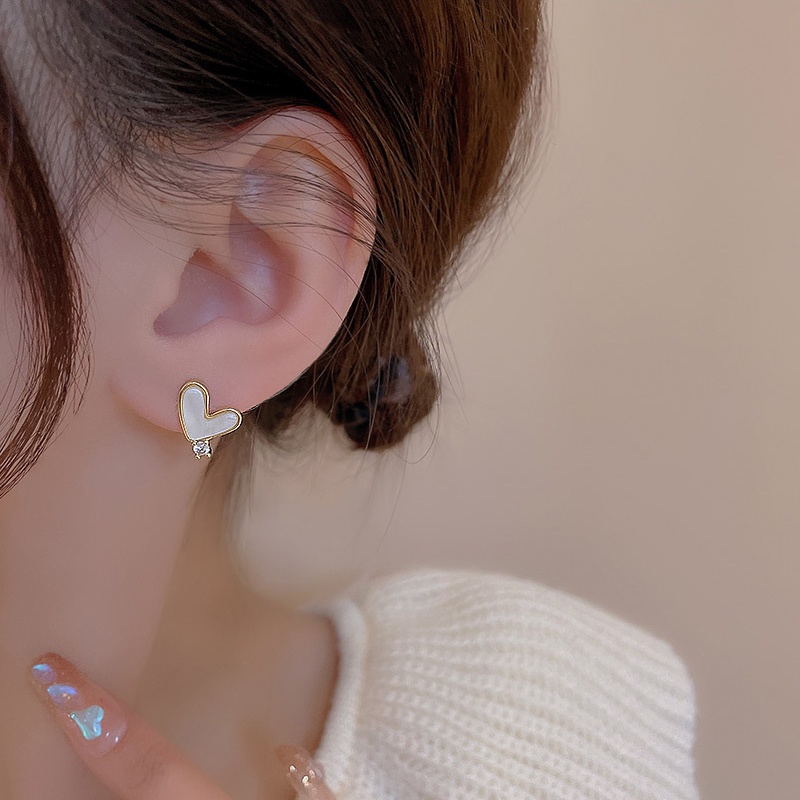 Bộ Vòng cổ + Bông Tai Hình Hoa Trà Trắng &amp; Vàng Sang Trọng Cho Nữ