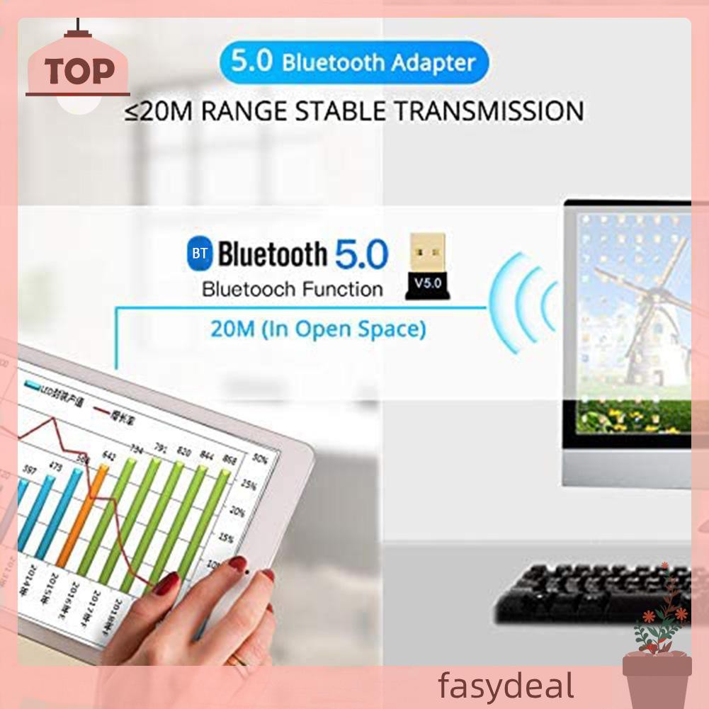 (Fas) Usb Bluetooth 5.0 Thu Phát Âm Thanh Cho Máy Tính | BigBuy360 - bigbuy360.vn