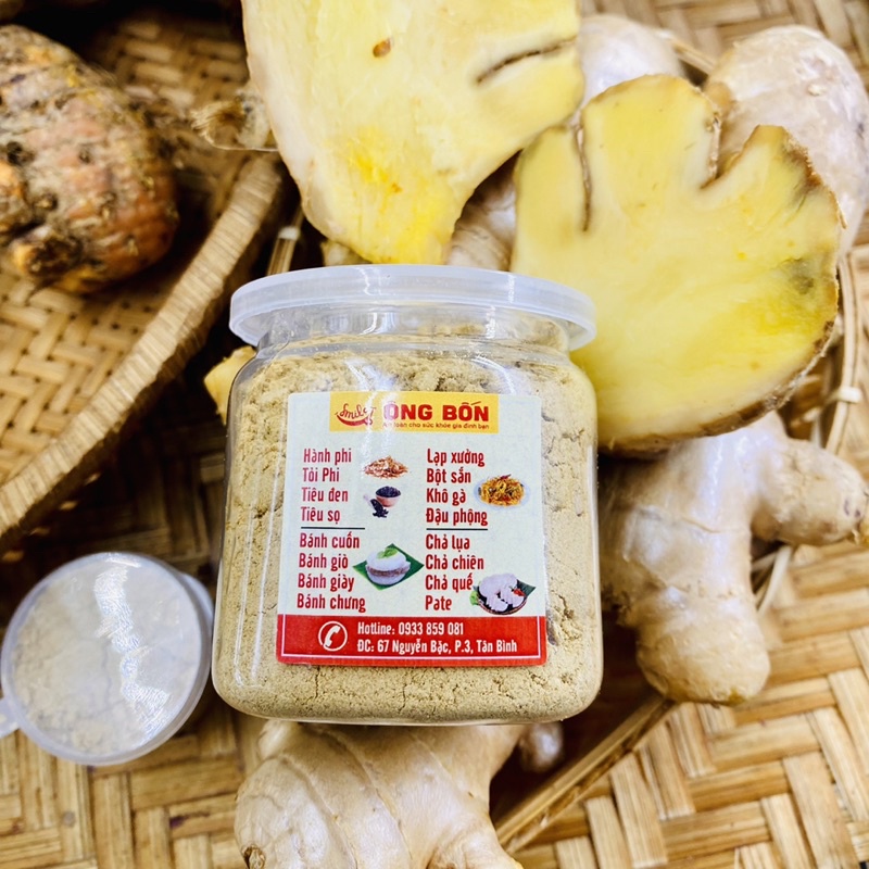 Bột Gừng Nguyên Chất 100% - Gia Vị ÔNG BỐN