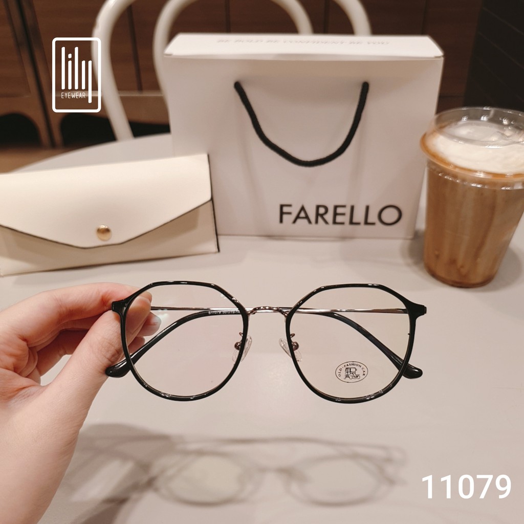 Gọng kính cận kim loại 11079 Gọng kính mắt kiểu dáng Hàn Quốc Lilyeyewear | BigBuy360 - bigbuy360.vn