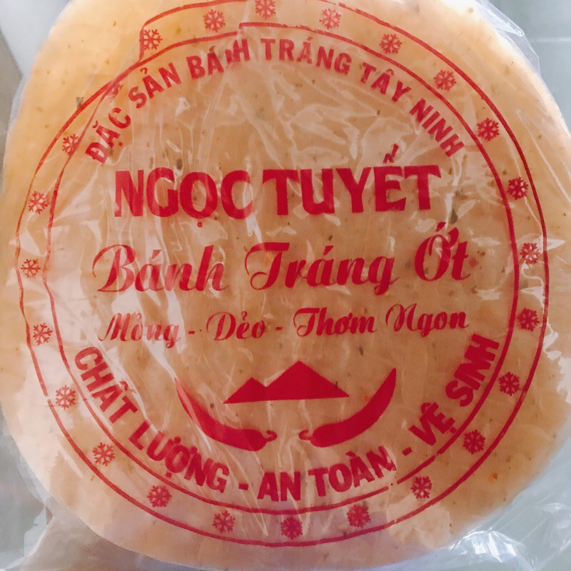 Bánh tráng ớt tròn (bịch 500gr)