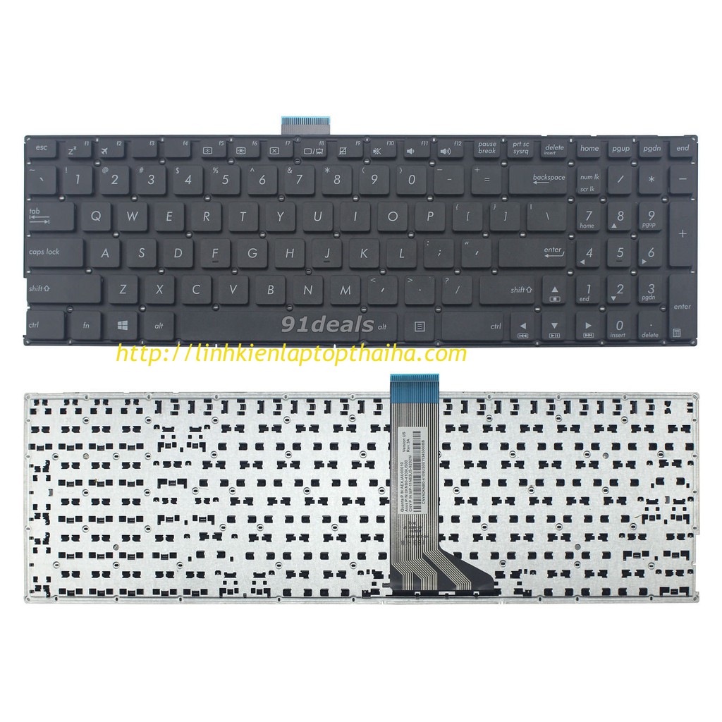 Bàn phím laptop Asus K501 K501L K501LB K501LX FL5500 FL5500L Keyboard k501lx BH 12 tháng