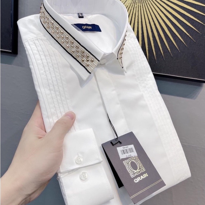 Sơ Mi Nam Luxury - Sơ Mi Trắng Nam- Sơ Mi Thiết kế Cao Cấp 99