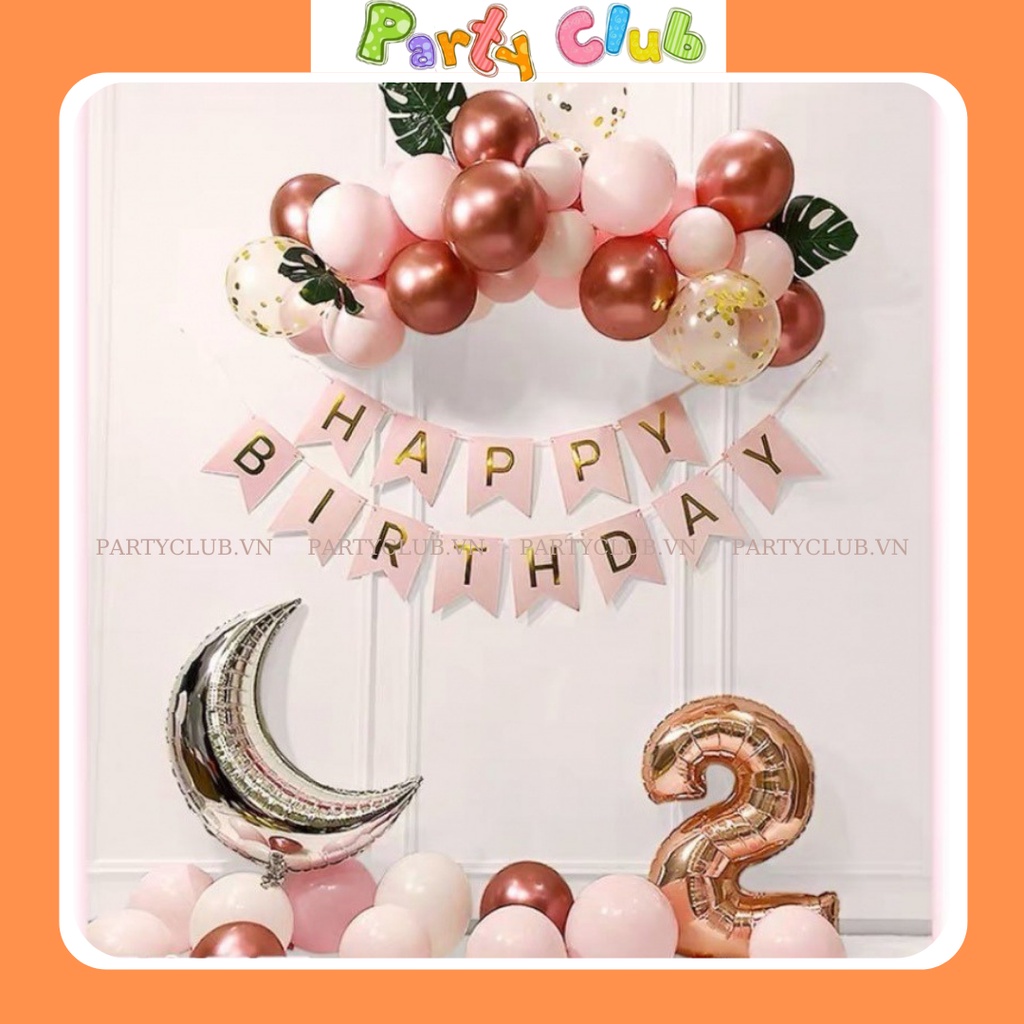 Set bóng trang trí sinh nhật tại nhà mẫu DG002