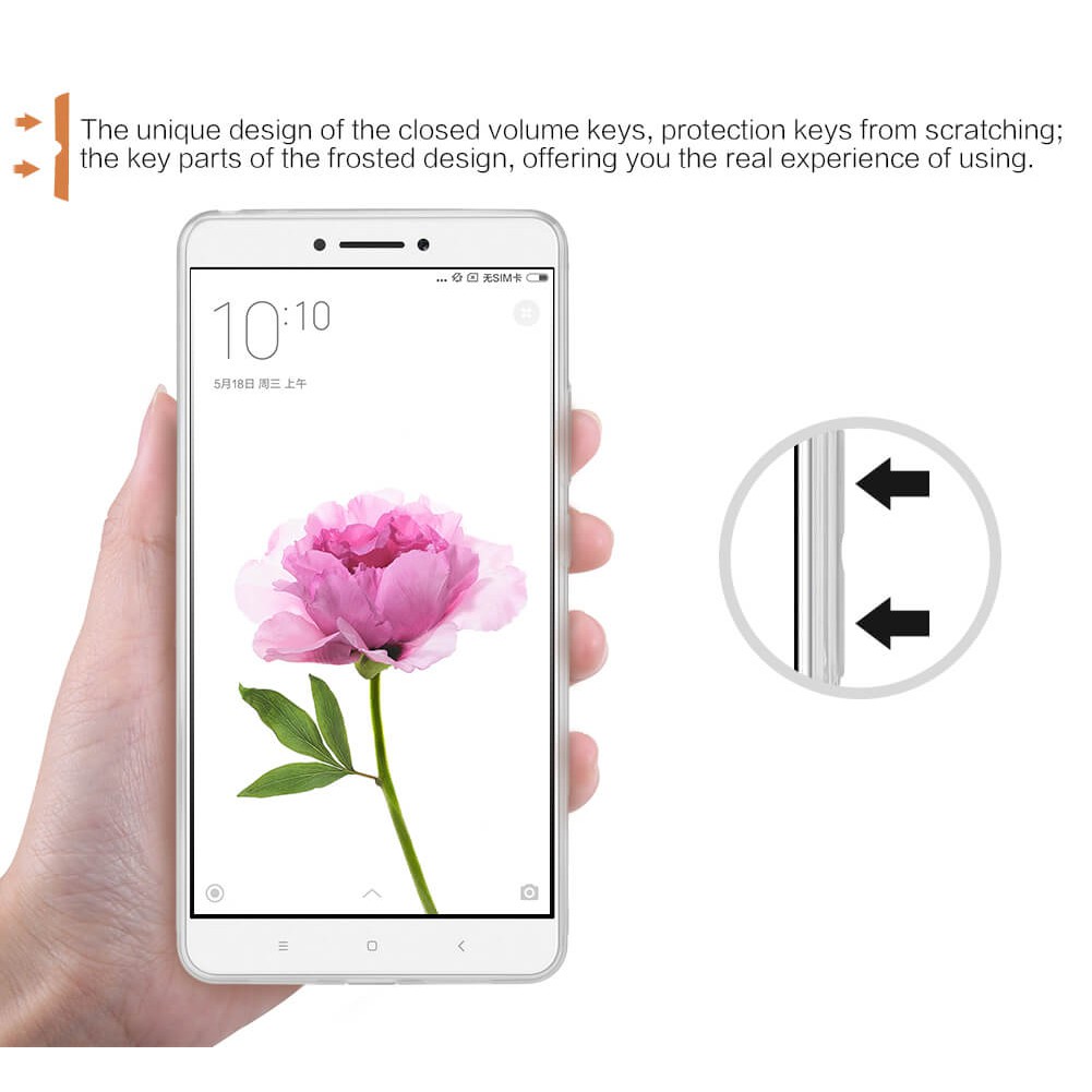 Ốp lưng Xiaomi MI MAX Nillkin Dẻo trong suốt