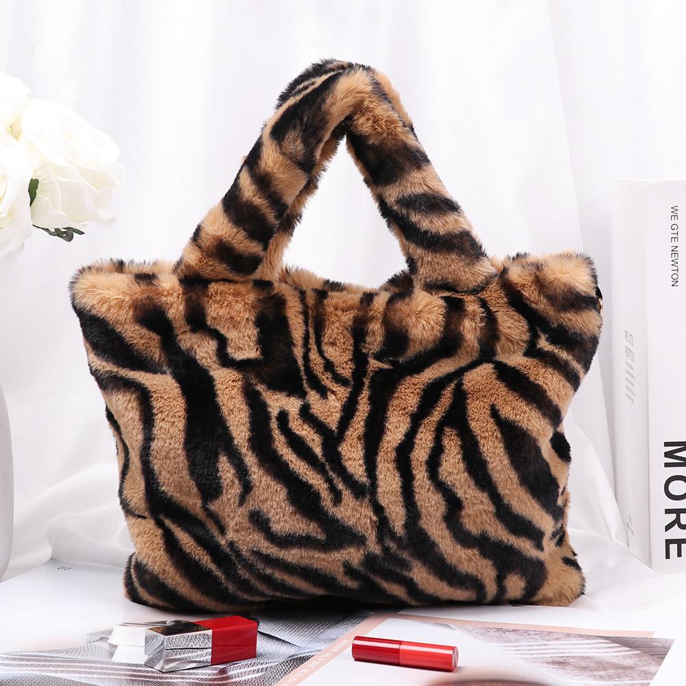 Túi Xách Phối Lông Cỡ Lớn Thiết Kế Mới Thời Trang Dành Cho Mùa