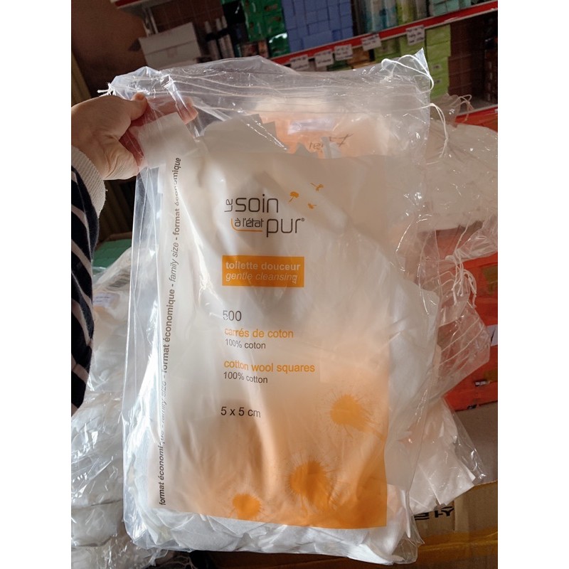 [Mã COS1904 giảm 8% đơn 300K] Bông Tẩy Trang Pháp Tetra Medical Carrés de Côtn 600 Miếng | BigBuy360 - bigbuy360.vn