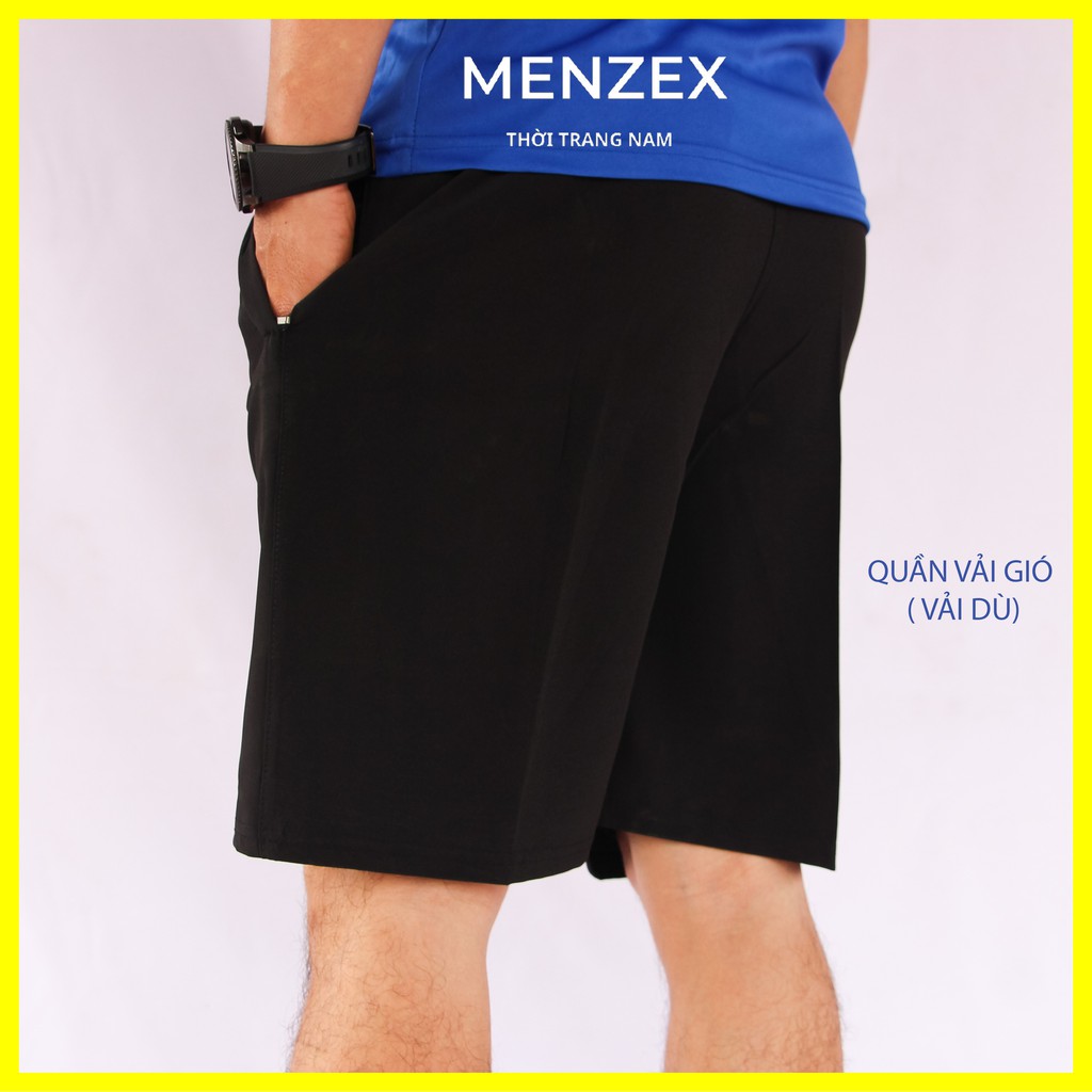Quần Đùi Nam Thể Thao Đẹp Mặc Nhà Quần Short Unisex Ống Rộng Vải Dù Thời Trang Giá Rẻ Hà Nội Menzex RB1