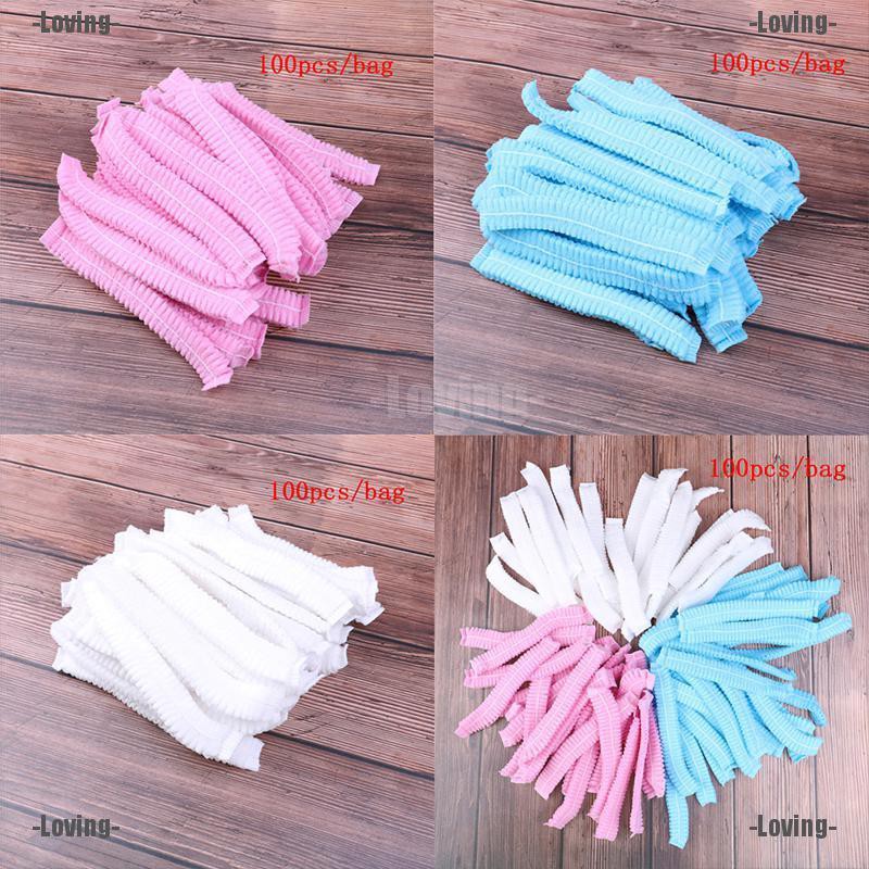 Loving ❤ Set 100 mũ lưới đội đầu dùng một lần