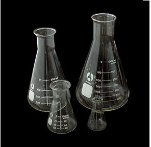 Bình tam giác thủy tinh 100ml cổ trơn- Bình nón 100ml