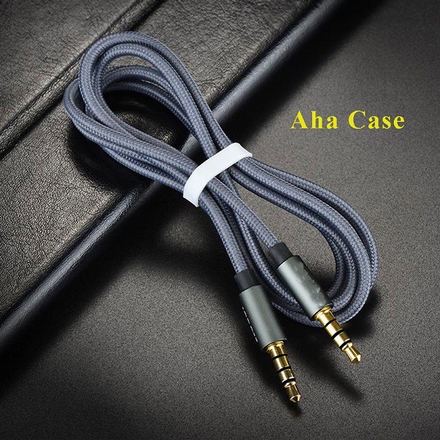 Dây AUX Kết Nối Loa 2 đầu 3.5mm, Jack dành cho audio kết nối âm thanh laptop, điện thoại, amply chân tròn 3 5 mm