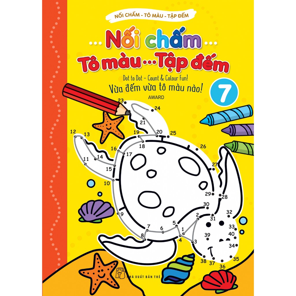 Sách-Nối Chấm,Tô Màu, Tập Đếm (Tập 07)