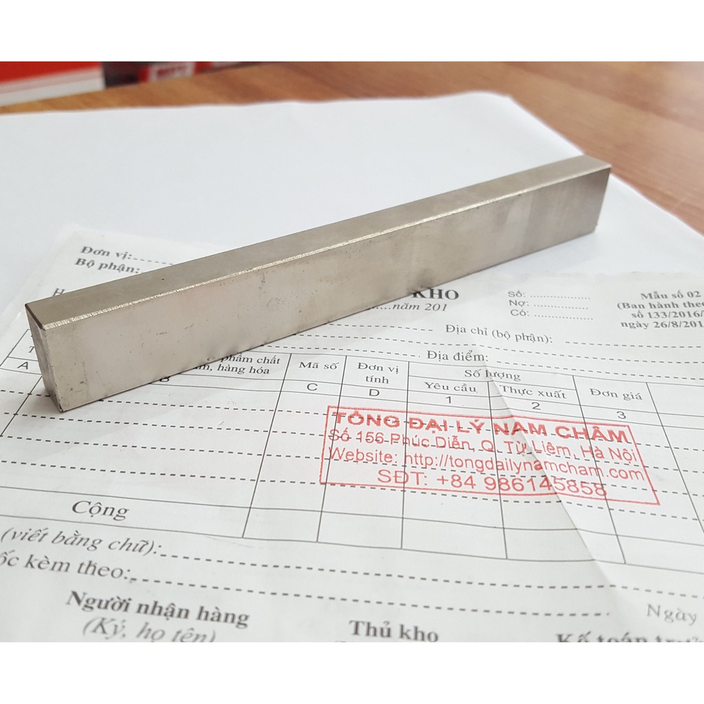 Nam châm thanh hình chữ nhật 150x20x10mm