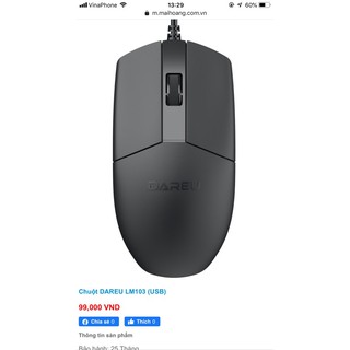 Chuột Dareu LM103 USB ( dây 1.8m )