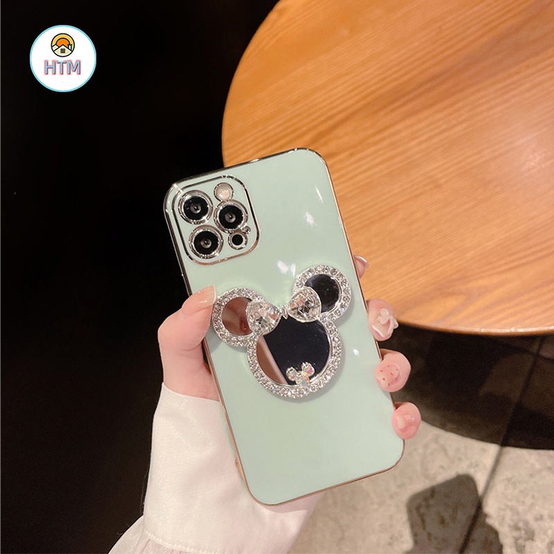 Ốp Điện Thoại TPU Silicon Mềm Tráng Gương Sang Trọng Cho iPhone 13 12 Pro Max 11 14 15 Pro XS Max X 7 8 Plus