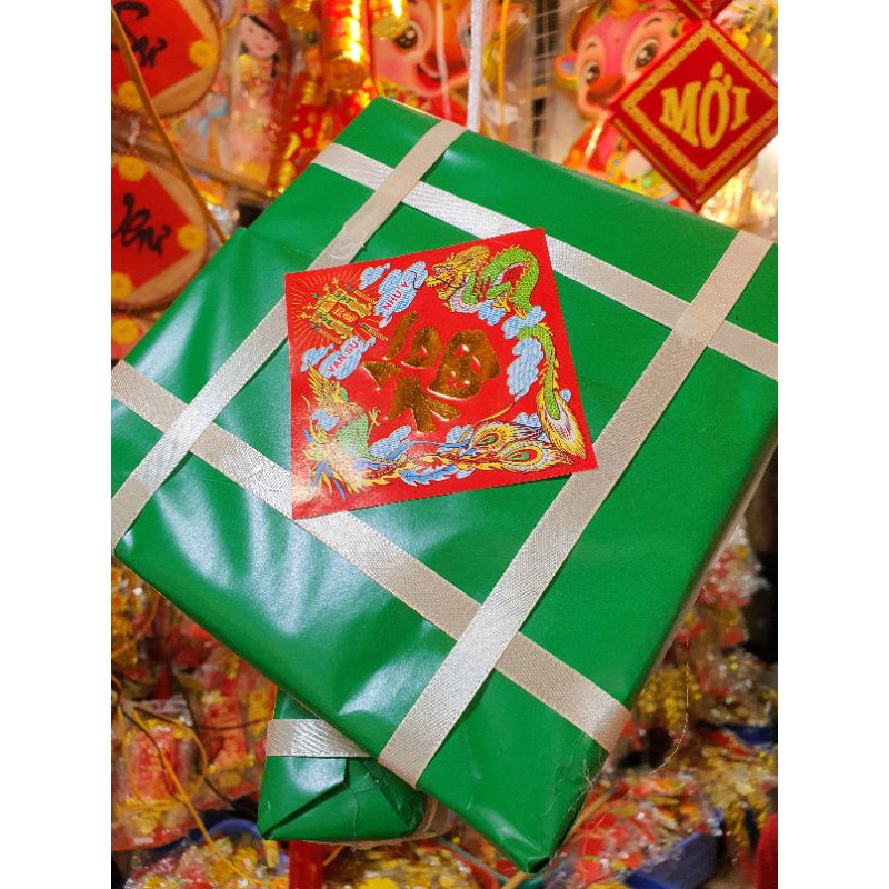 Bánh chưng xanh xốp, giò xốp giả trang trí tết