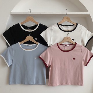 áo croptop trái tim