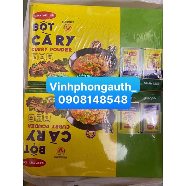 Bột cà ri Vianco ( Việt Ấn ) 10gr 1 gói ( 1 hộp 50 gói )