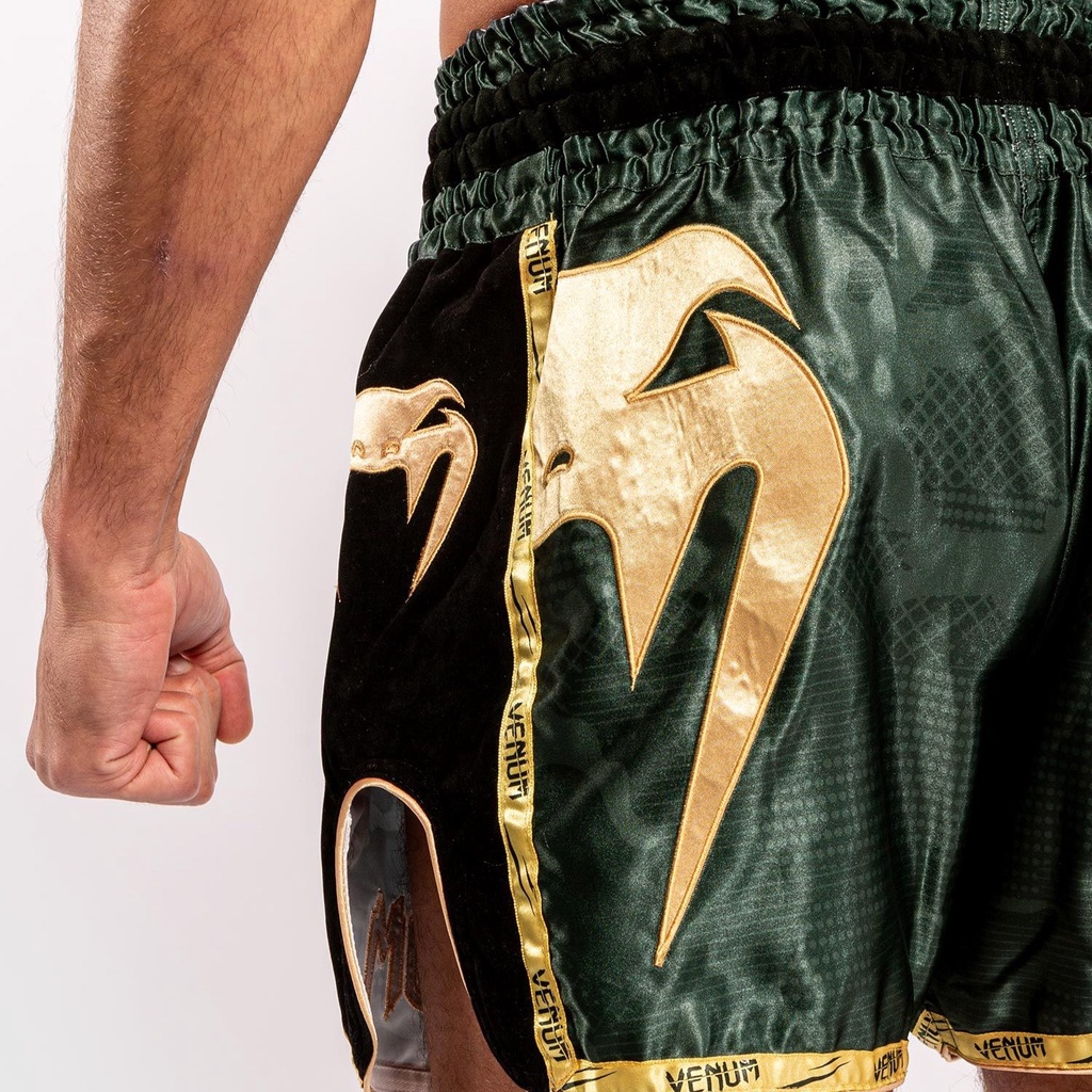 Quần Muay Thai Venum Giant Camo - Khaki/Gold