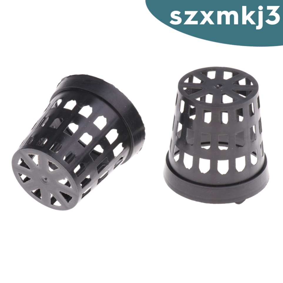 Set 50 Giỏ Nhựa Trồng Cây Thủy Sinh Màu Đen Kích Thước S-Xl