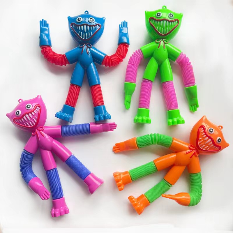 Huggy Wuggy Ống Lò Xo Biến Hình Có Đèn co giãn chân tay_ Đồ chơi phù hợp với mọi lứa tuổi
