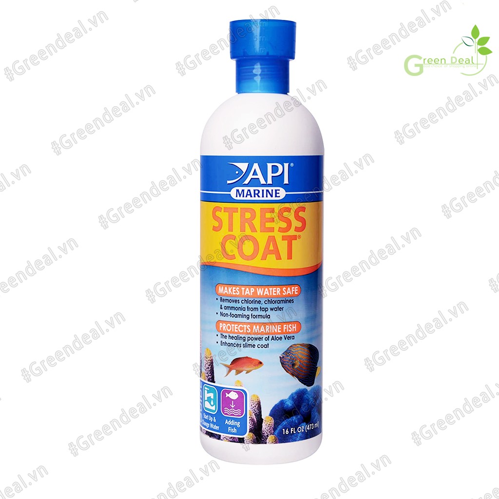 API - Marine Stress Coat (Chai 473 ml) | Giảm Stress cho cá cảnh biển