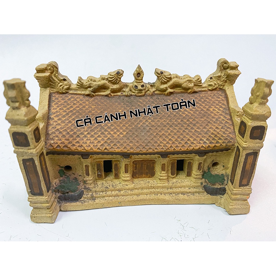 ĐÌNH TRÁNG MEN TRANG TRÍ BỂ CÁ NON BỘ TIỂU CẢNH 11X7X8CM