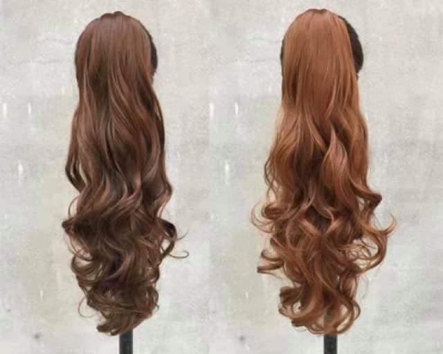 Tóc giả ngoặm xoăn đuôi dài ❤️ FREESHIP  ngoặm xoăn dài n49