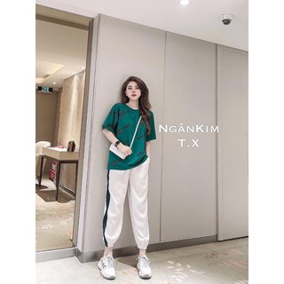 SET BỘ BALENG XANH MIX QUẦN ĐŨI BOM SỌC