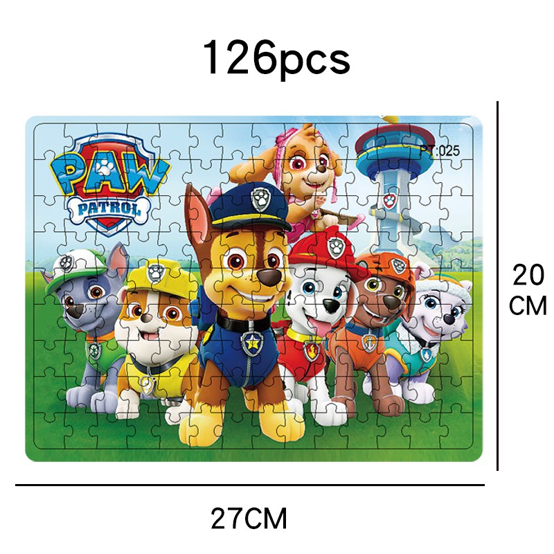 Bộ đồ chơi xếp hình 126 mảnh ghép họa tiết đội chú cún tuần tra hoạt hình đáng yêu dành cho trẻ em