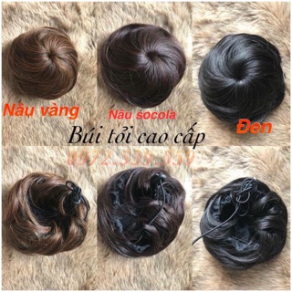 Tóc giả búi tròn cao cấp