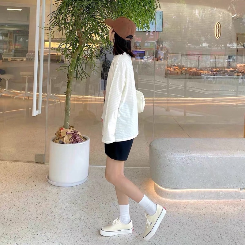 Giày thể thao sneaker dáng vans màu trắng sữa basic VunC thời trang hàng chuẩn loại 1