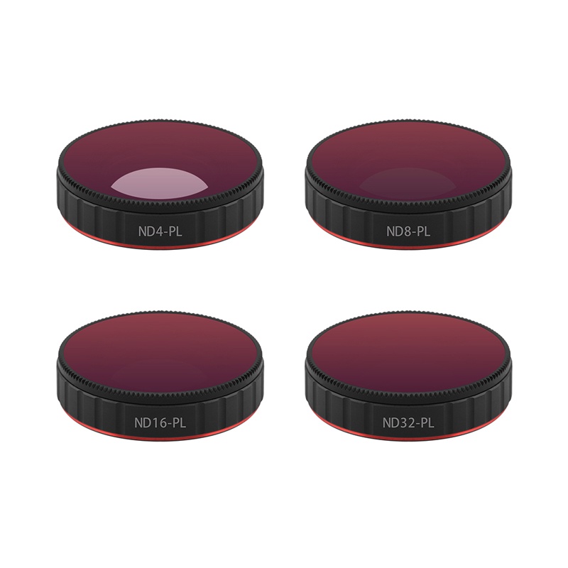 BRDRC 4Pcs Camera Filters OSMO Action ND4/ND8/ND16/ND32 PL Circular ND Filter for DJI OSMO Action Camera Acessories