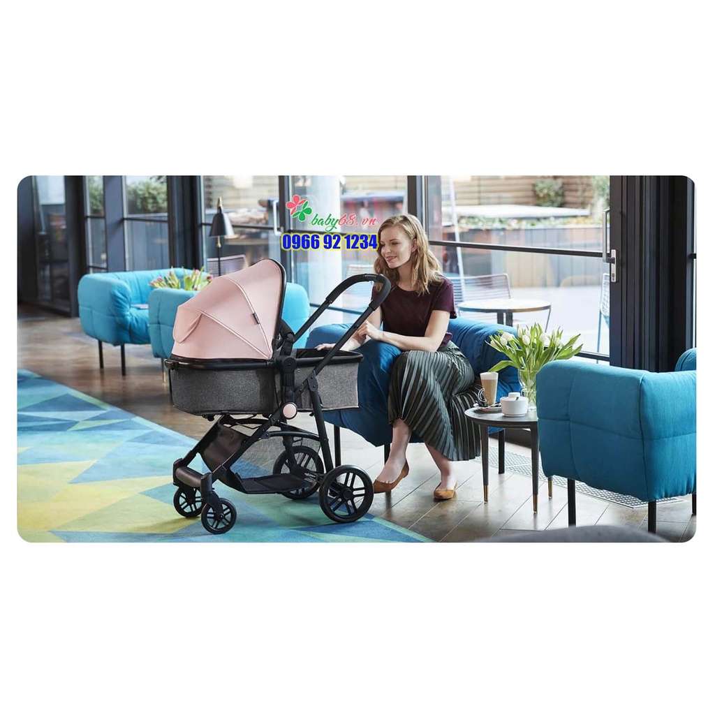 Xe đẩy kiêm nôi sơ sinh Kinderkraft Juli 2in1