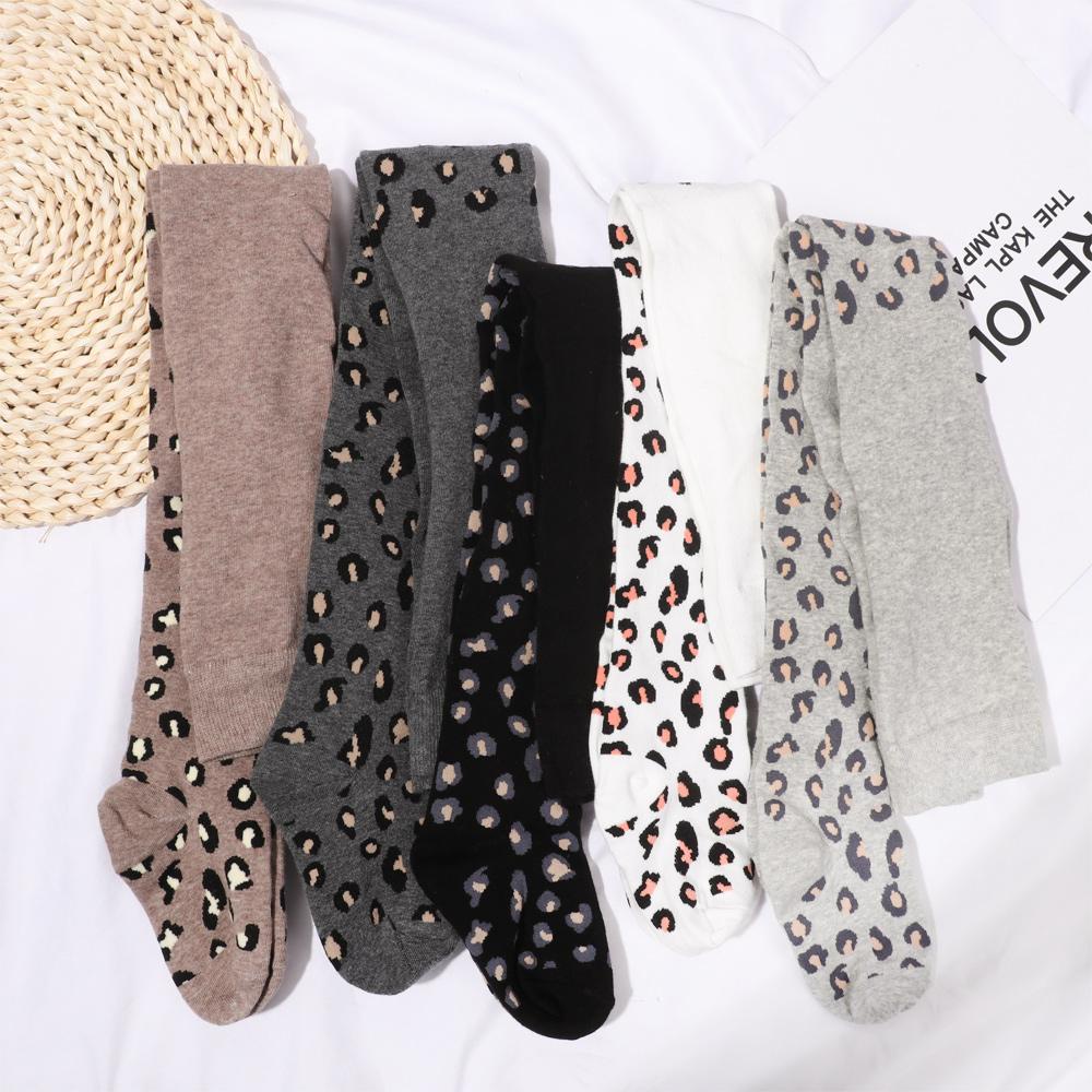 Quần Tất Họa Tiết Da Báo Thời Trang Mùa Đông Cho Bé Gái