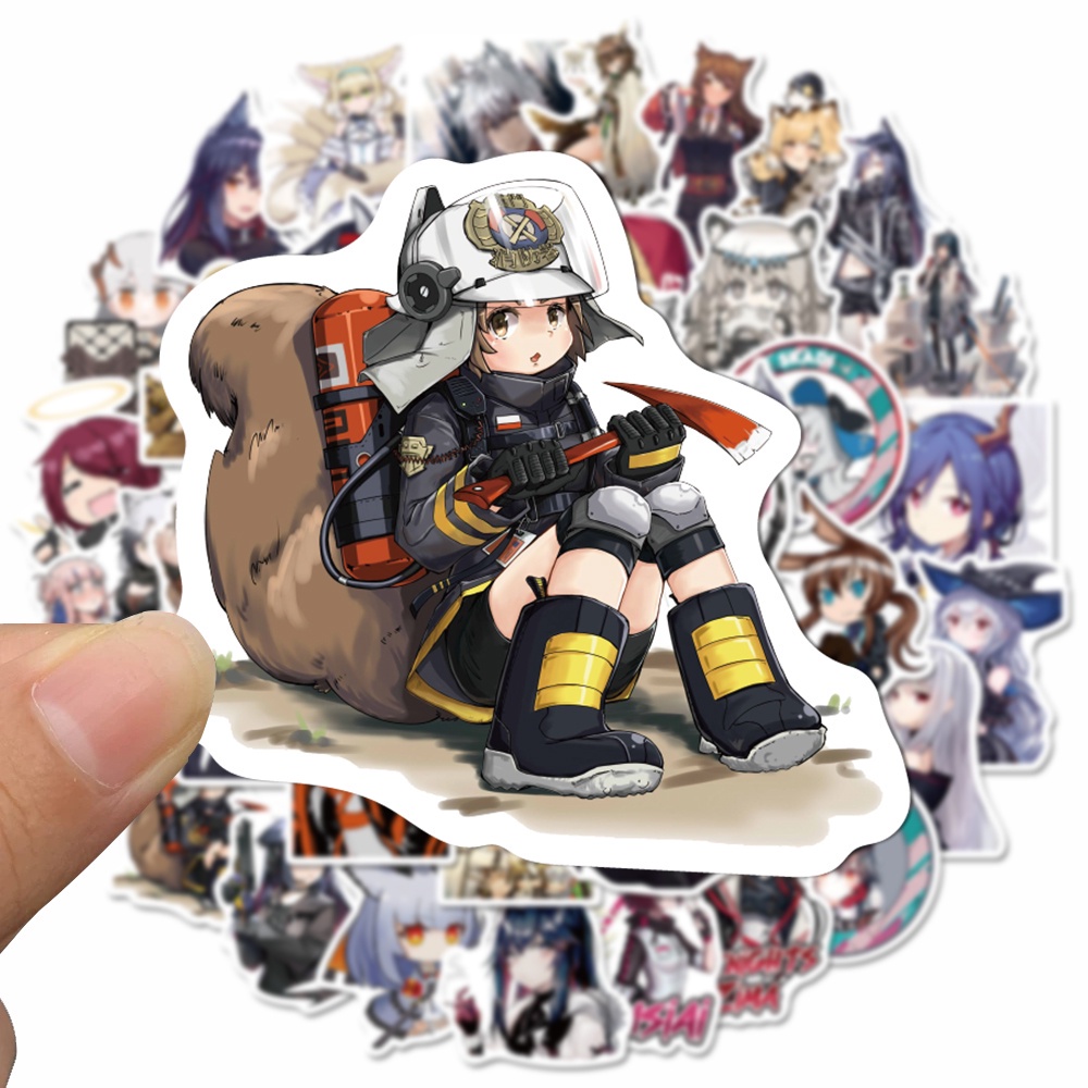 Bộ 50 miếng dán trang trí laptop chống thấm nước họa tiết hoạt hình dễ thương