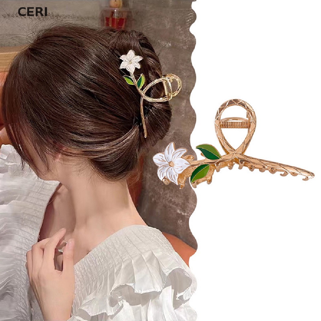 Kẹp Tóc Càng Cua Đính Hoa Lily