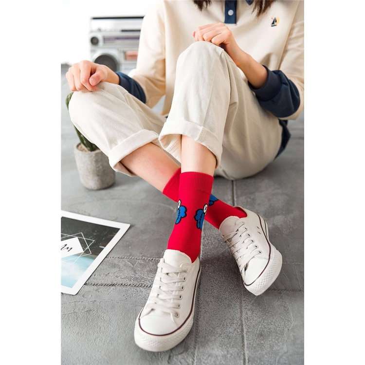 Vớ Cotton Hoạt Hình Vui Nhộn Dành Cho Nam Và Nữ