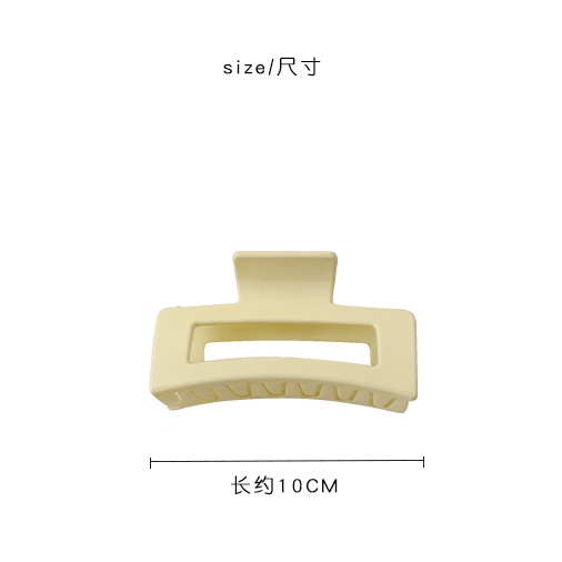 Kẹp Tóc Cỡ Lớn Bằng Acrylic Màu Trắng Phong Cách Hàn Quốc Cao Cấp