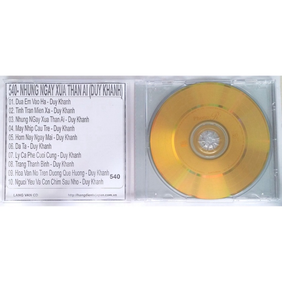 Bộ 8 dĩa ca sĩ Duy Khánh