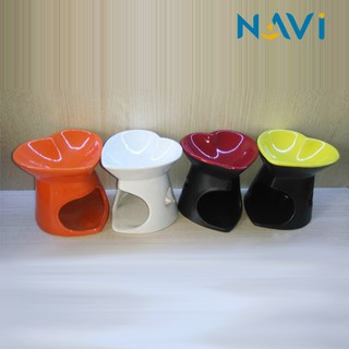 Đèn Xông Tinh Dầu ĐỐT Nến Trái Tim GỐM SỨ BÁT TRẦNG