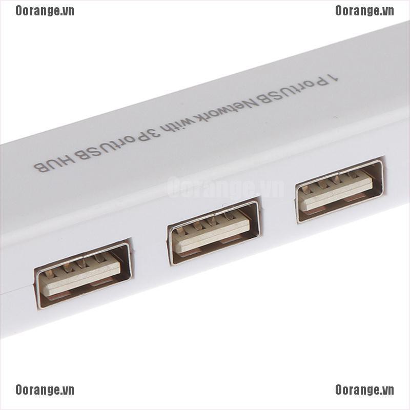 Bộ Chia 3 CổNg usb 2.0 RJ45 Lan card usb Sang ethernet